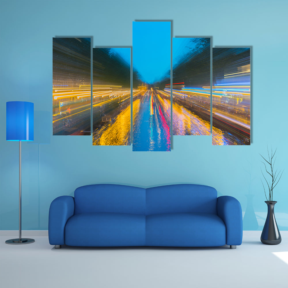 Urban Night Travels Canvas Wall Art