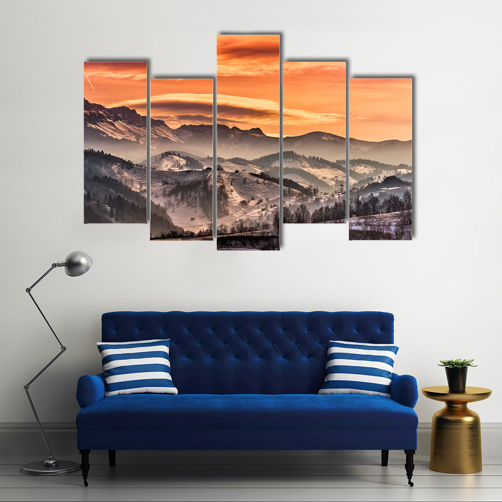 Mountain Landscape Pestera In Romania Canvas Wall Art