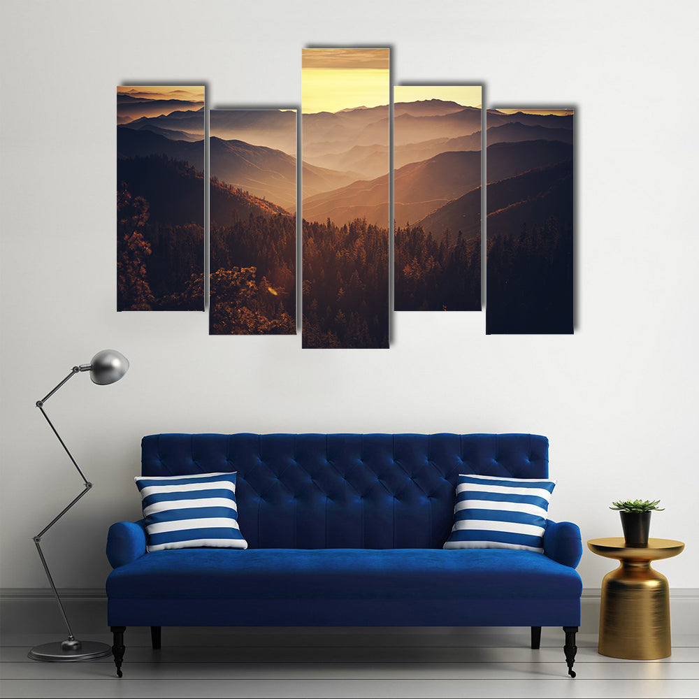 Sierra Nevada Mountains In California Canvas Wall Art
