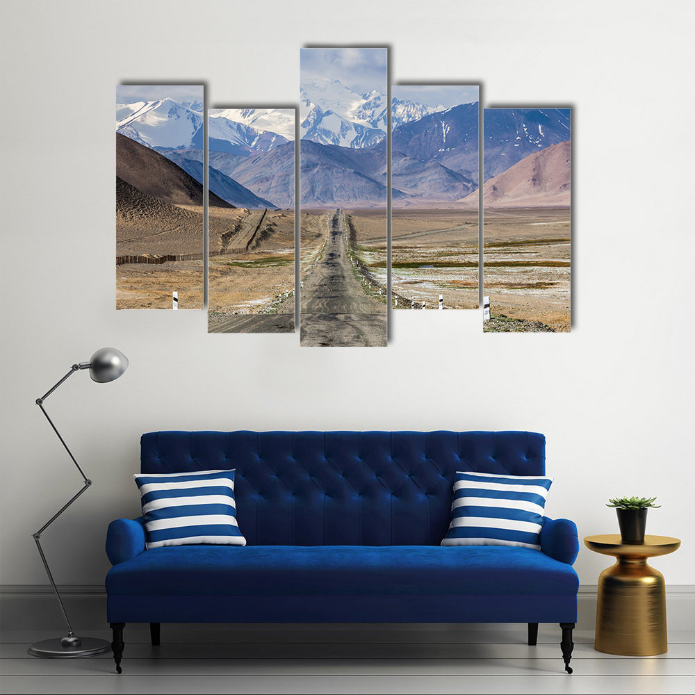 Pamir Highway In Tajikistan Canvas Wall Art
