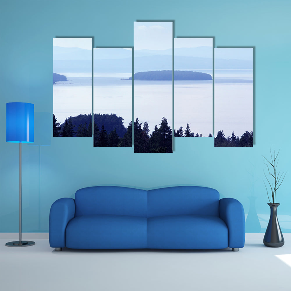 Early Morning Lake In Sweden Canvas Wall Art