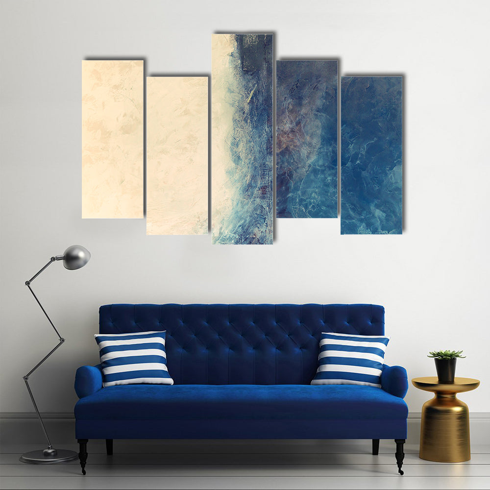 Sea And Beach Abstract Canvas Wall Art