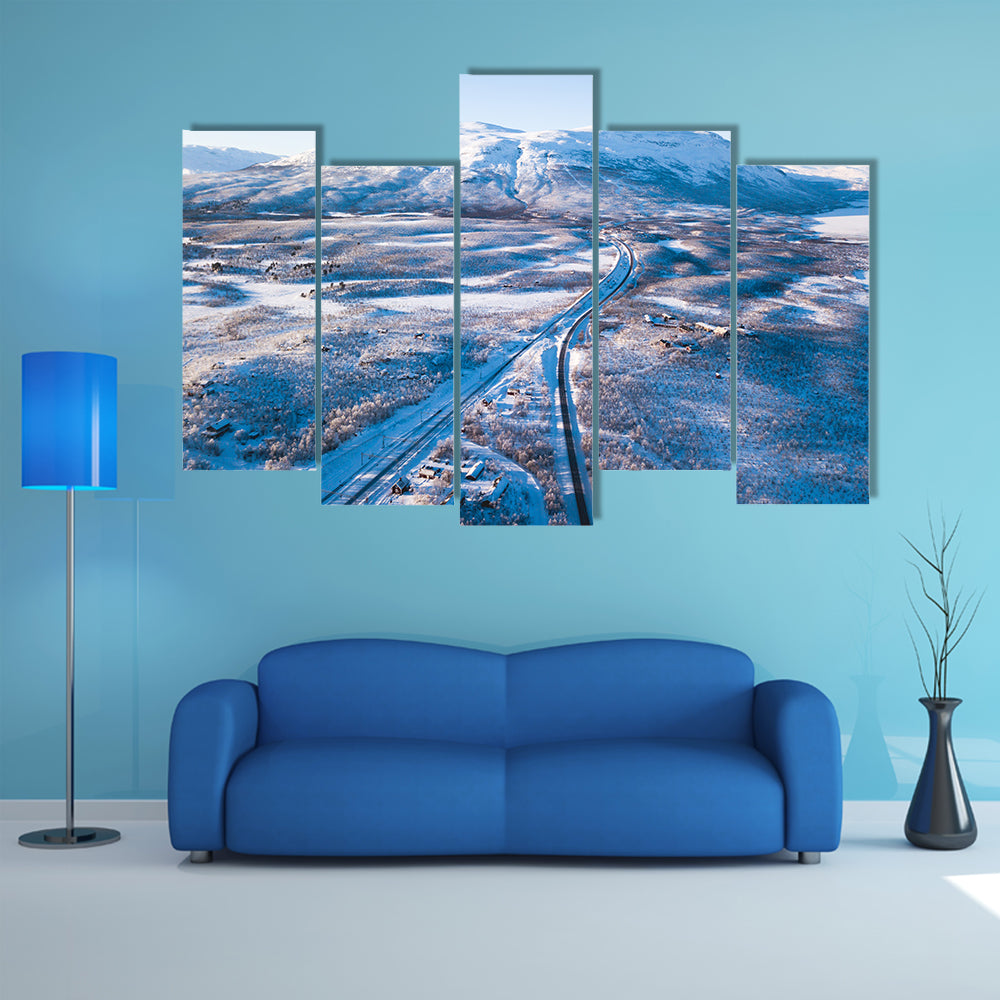 Abisko National Park In Kiruna Municipality Sweden Canvas Wall Art
