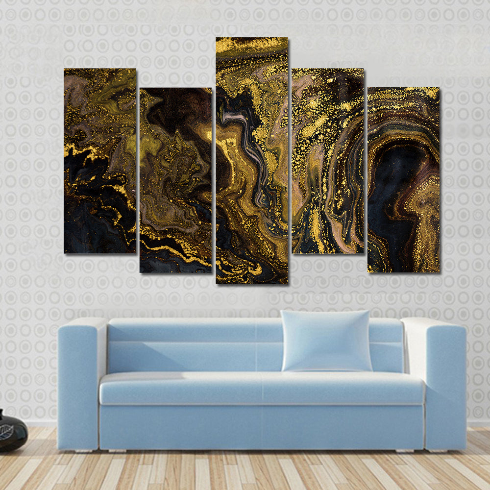 Marble Ripple Pattern Canvas Wall Art