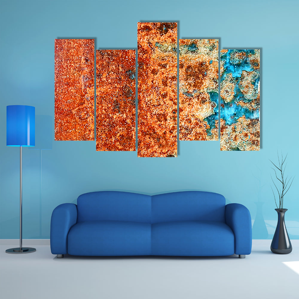 Rust Patterns In Steel Canvas Wall Art
