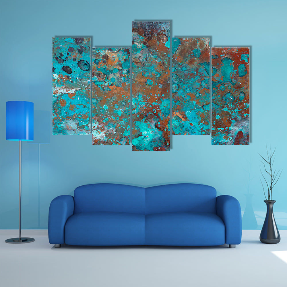 Liquid Brushstrokes Textures Canvas Wall Art