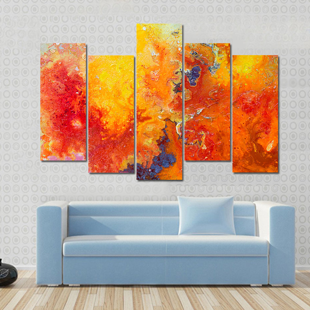 Bright Artistic Texture Canvas Wall Art