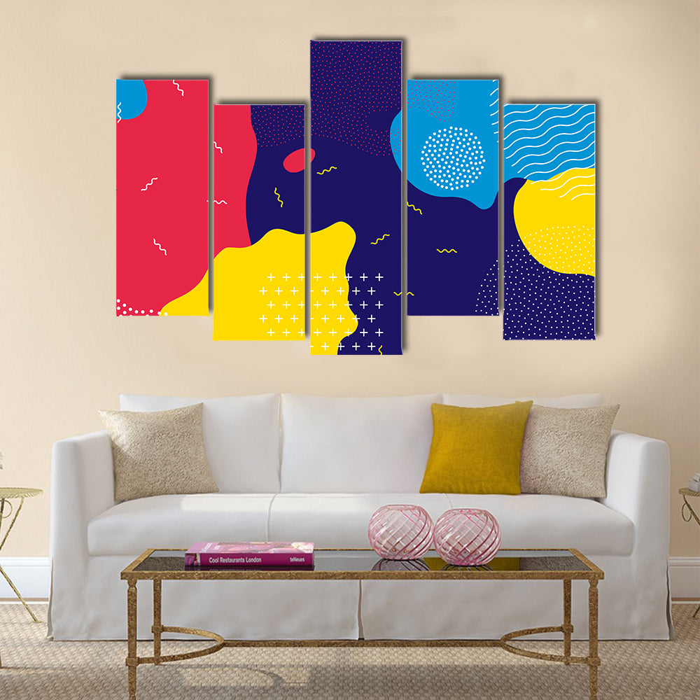 Pop Art Liquid Color Pattern Canvas Wall Art