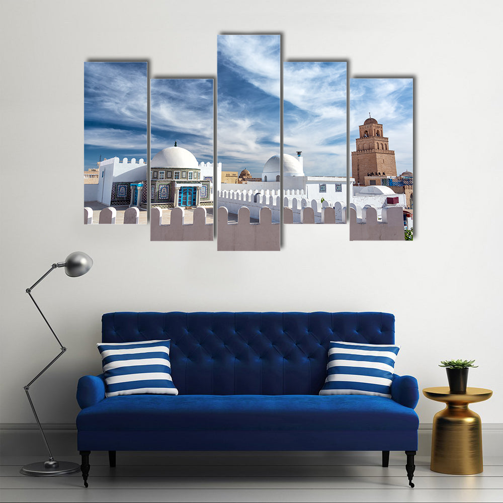 Great Mosque In Kairouan Tunisia Canvas Wall Art