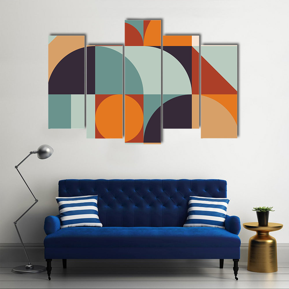 Scandinavian Geometric Abstract Canvas Wall Art