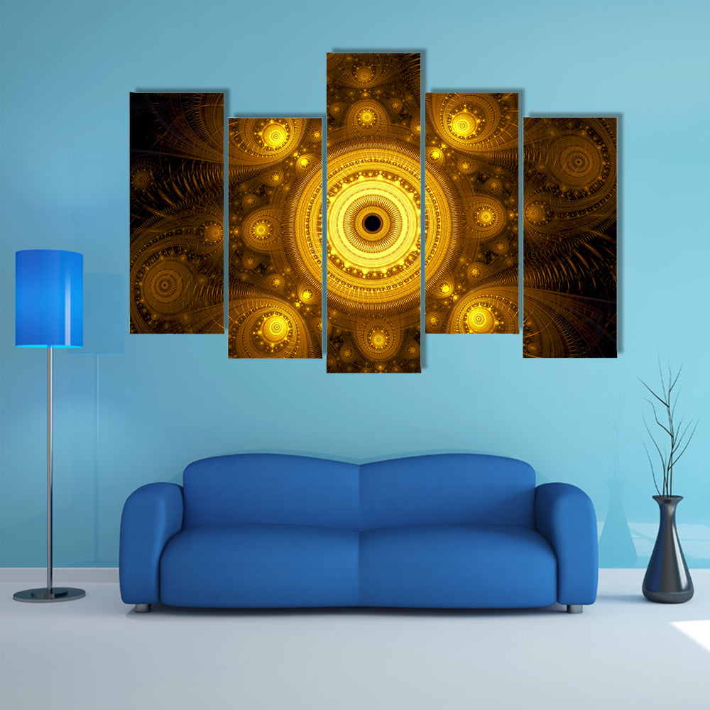 Fractal Mandala Canvas Wall Art