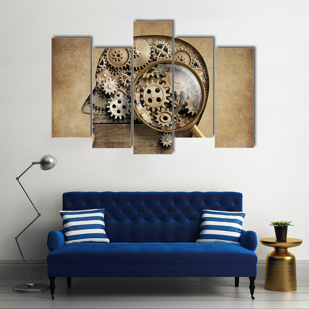 3D Psychology Concept Canvas Wall Art