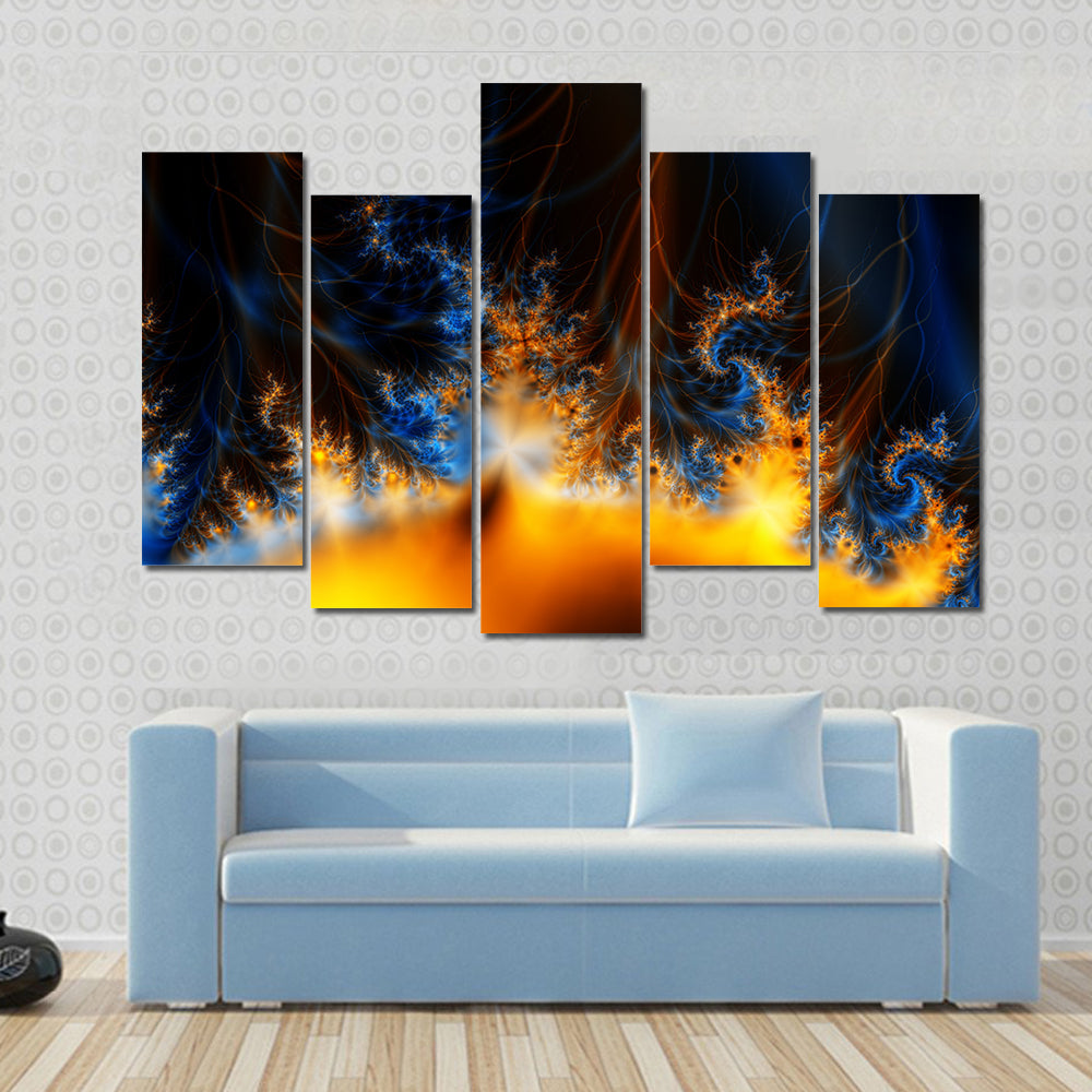 Solar Storm In Outer Space Canvas Wall Art