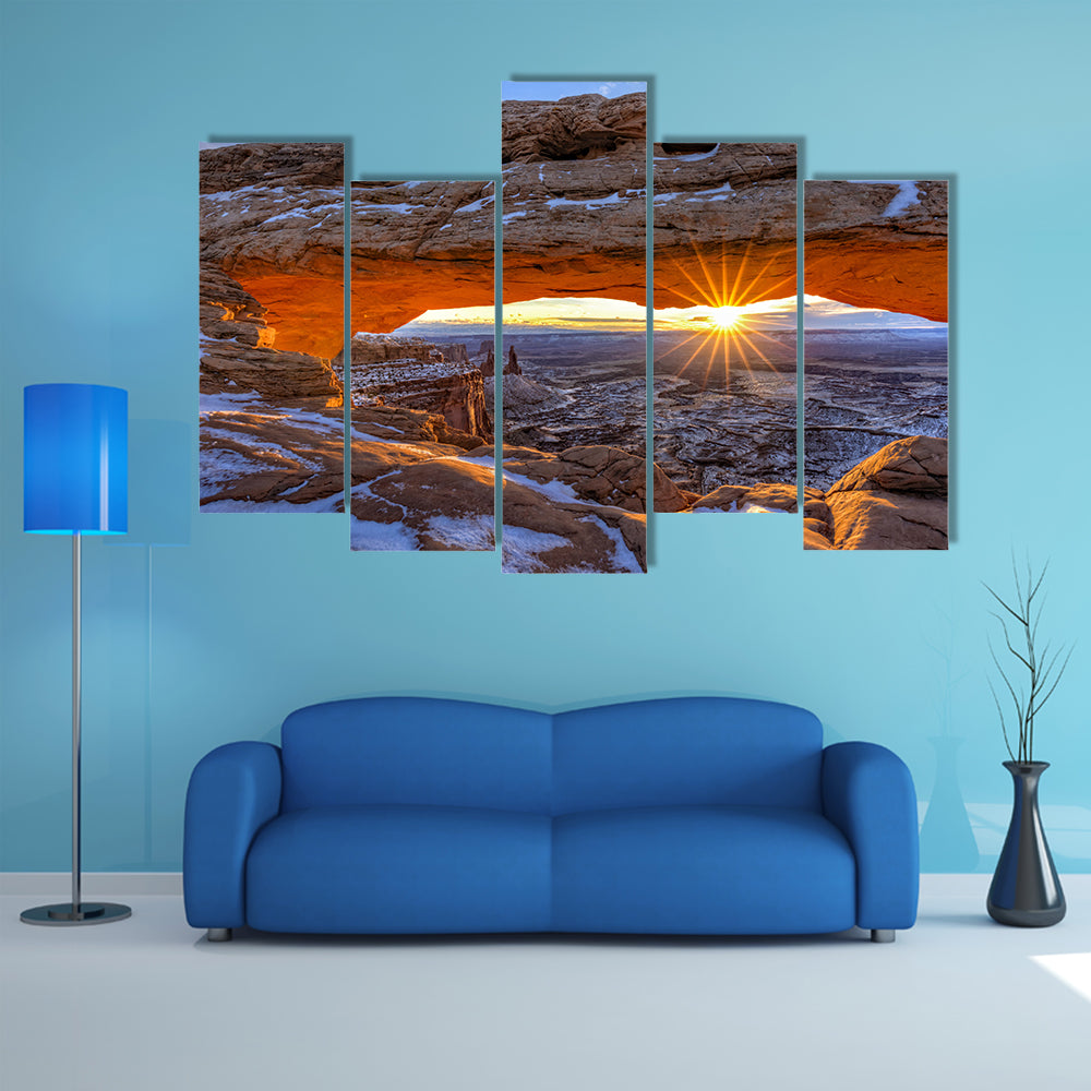 Mesa Arch In Canyonlands National Park Utah Canvas Wall Art