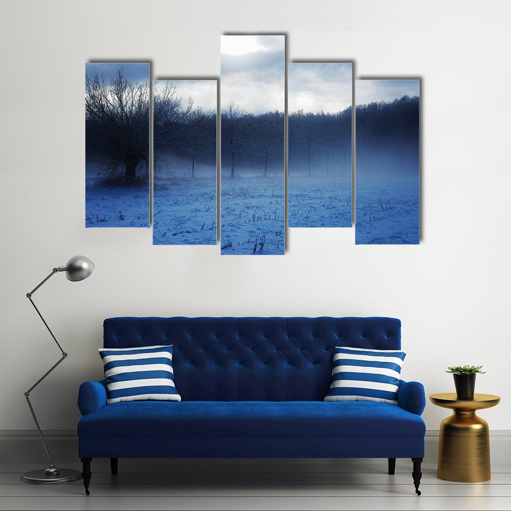 Italian Countryside In Winter Canvas Wall Art