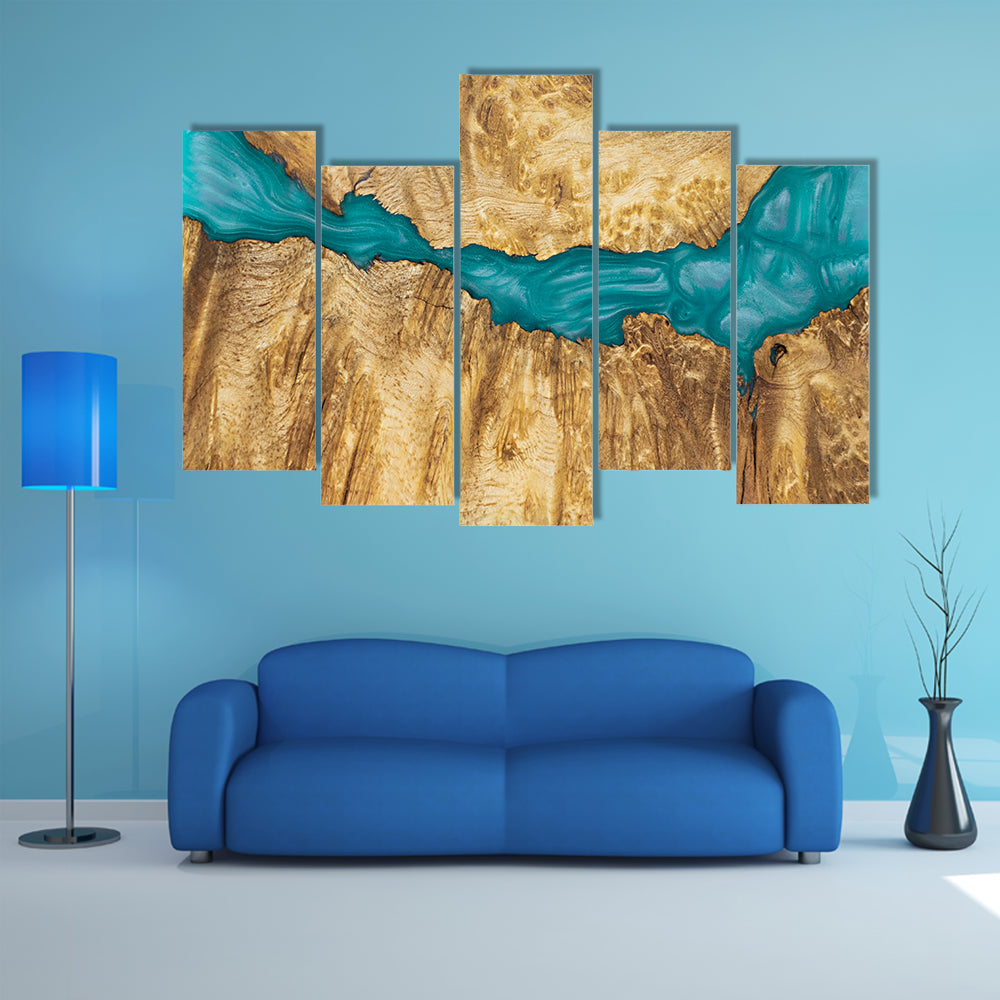 River Flow Artwork Canvas Wall Art