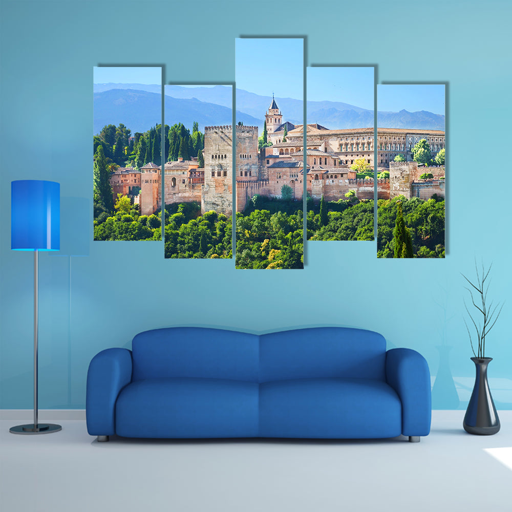 Alhambra Palace Complex In Spain Canvas Wall Art