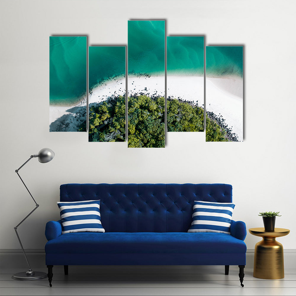 Drone Shot Of Gold Coast Canvas Wall Art