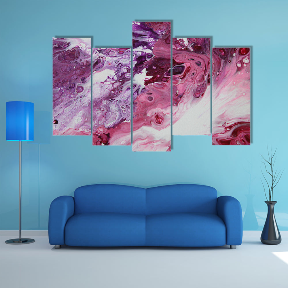Clashing Tempest Abstract Canvas Wall Art