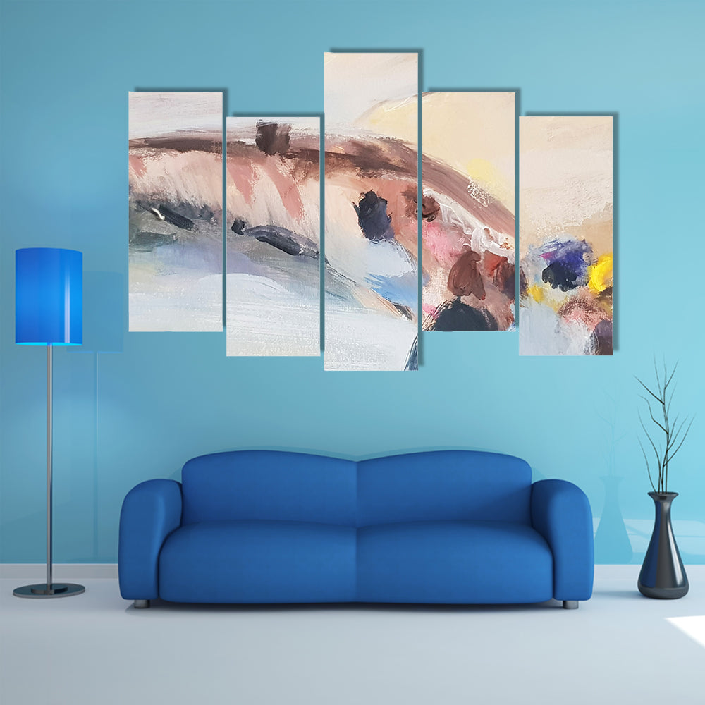 Hand Drawn Sea Sketch Canvas Wall Art