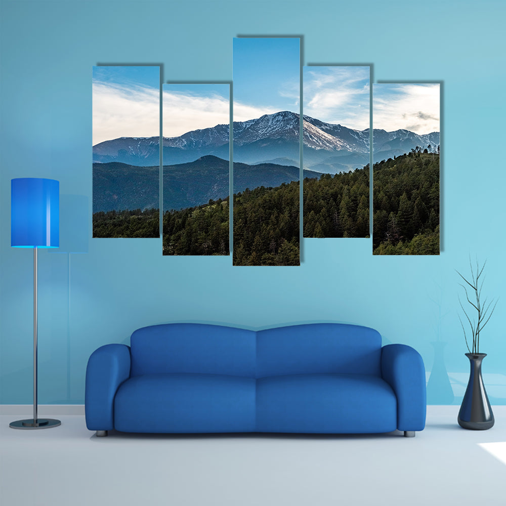 Pikes Peak Mountain Range Canvas Wall Art
