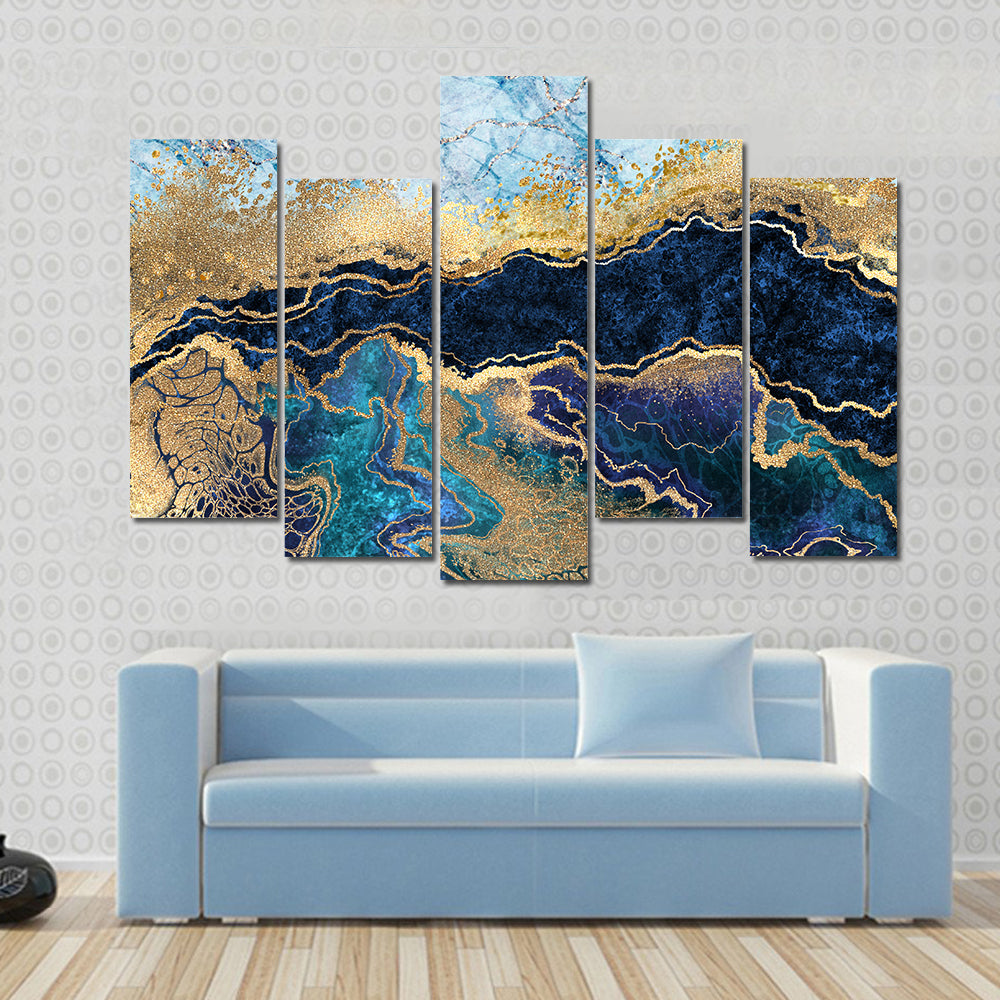 Artificial Marbled Surface Canvas Wall Art