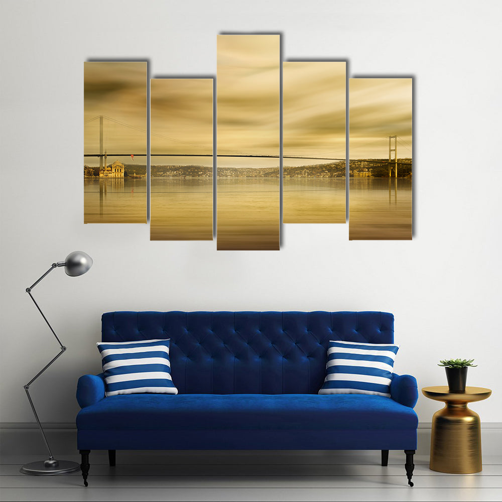 Bosphorus Bridge In Istanbul Canvas Wall Art