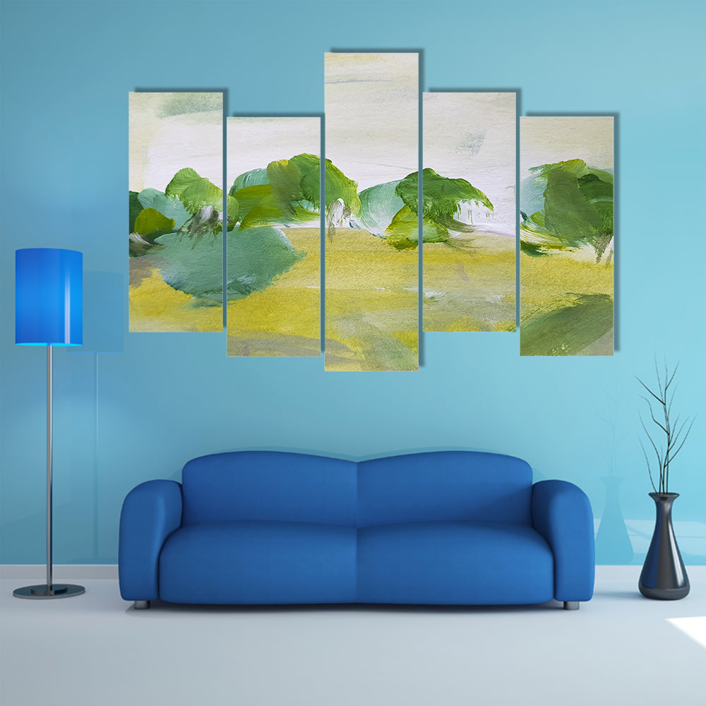 Summer Oil Painting Artwork Canvas Wall Art