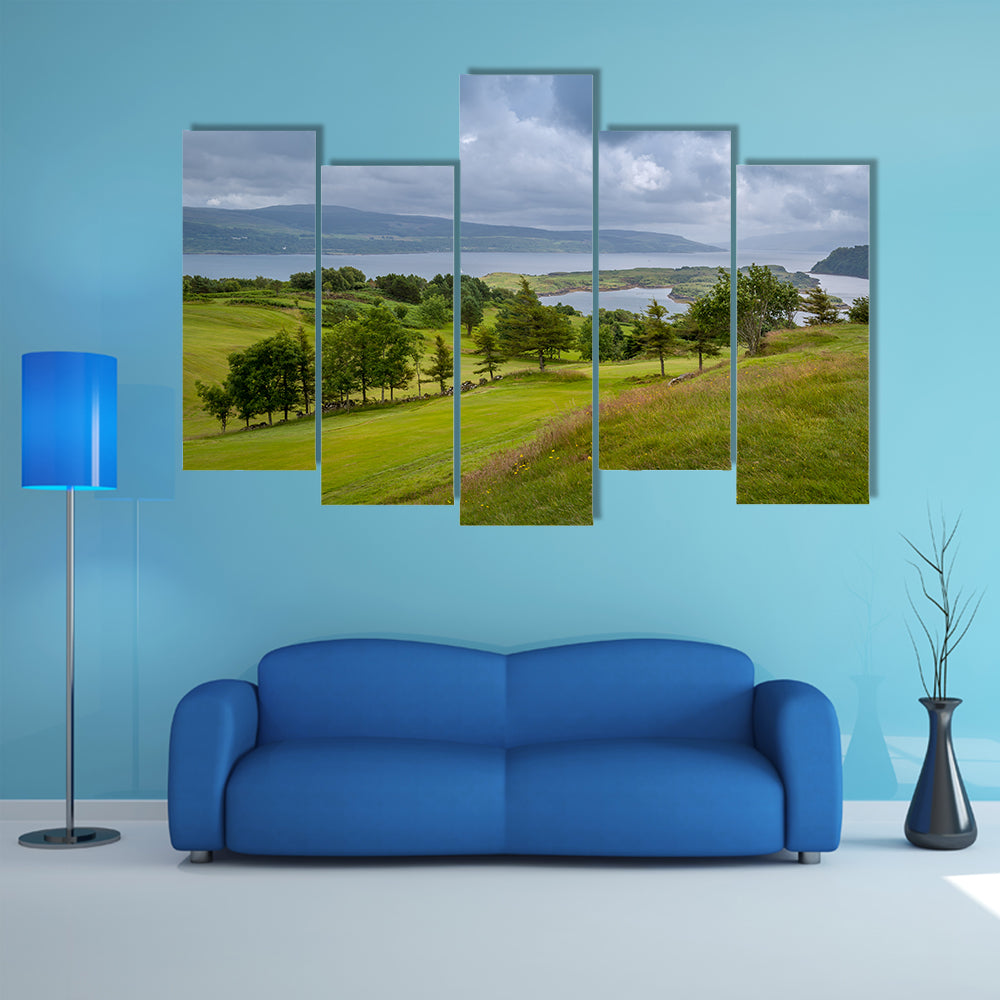 Tobermory Bay In Scotland Canvas Wall Art