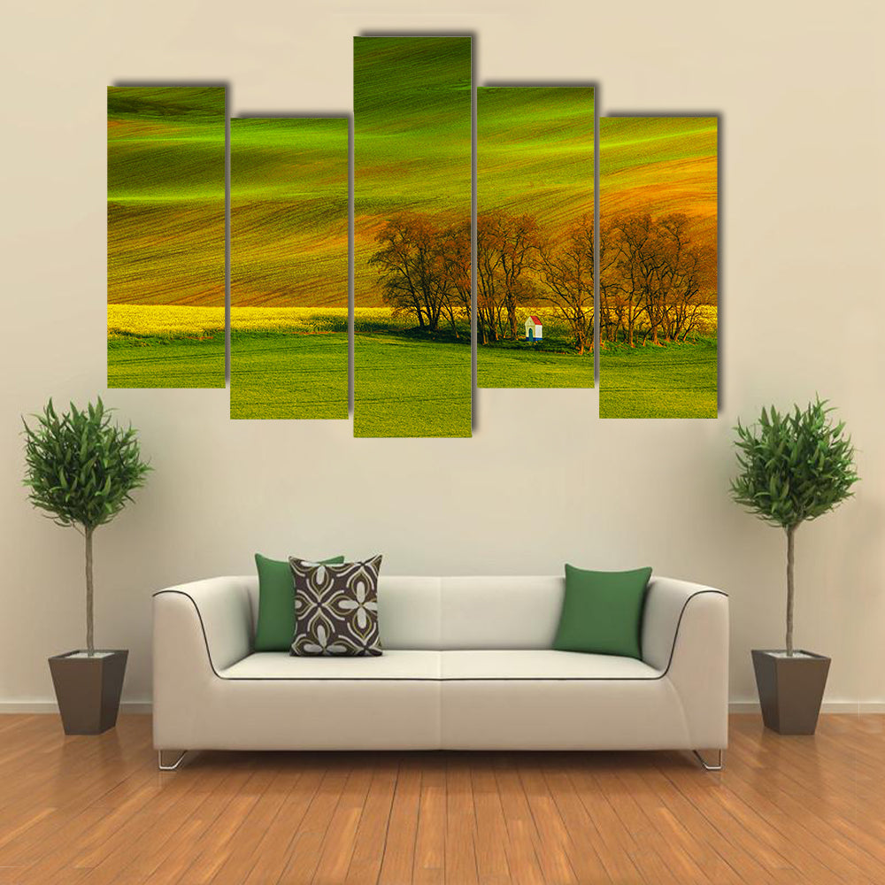 Rolling Hills In South Moravia Czech Republic Canvas Wall Art