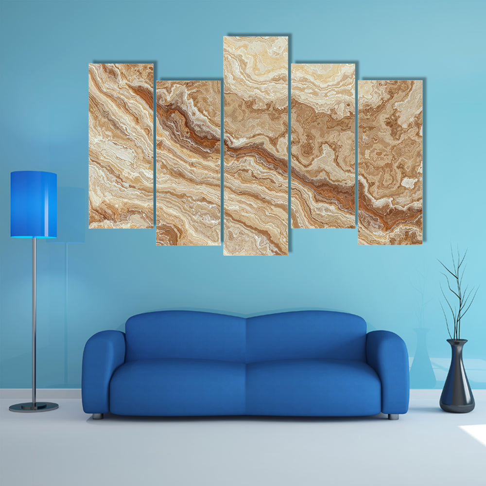 Honey Onyx Tile Pattern Canvas Wall Art