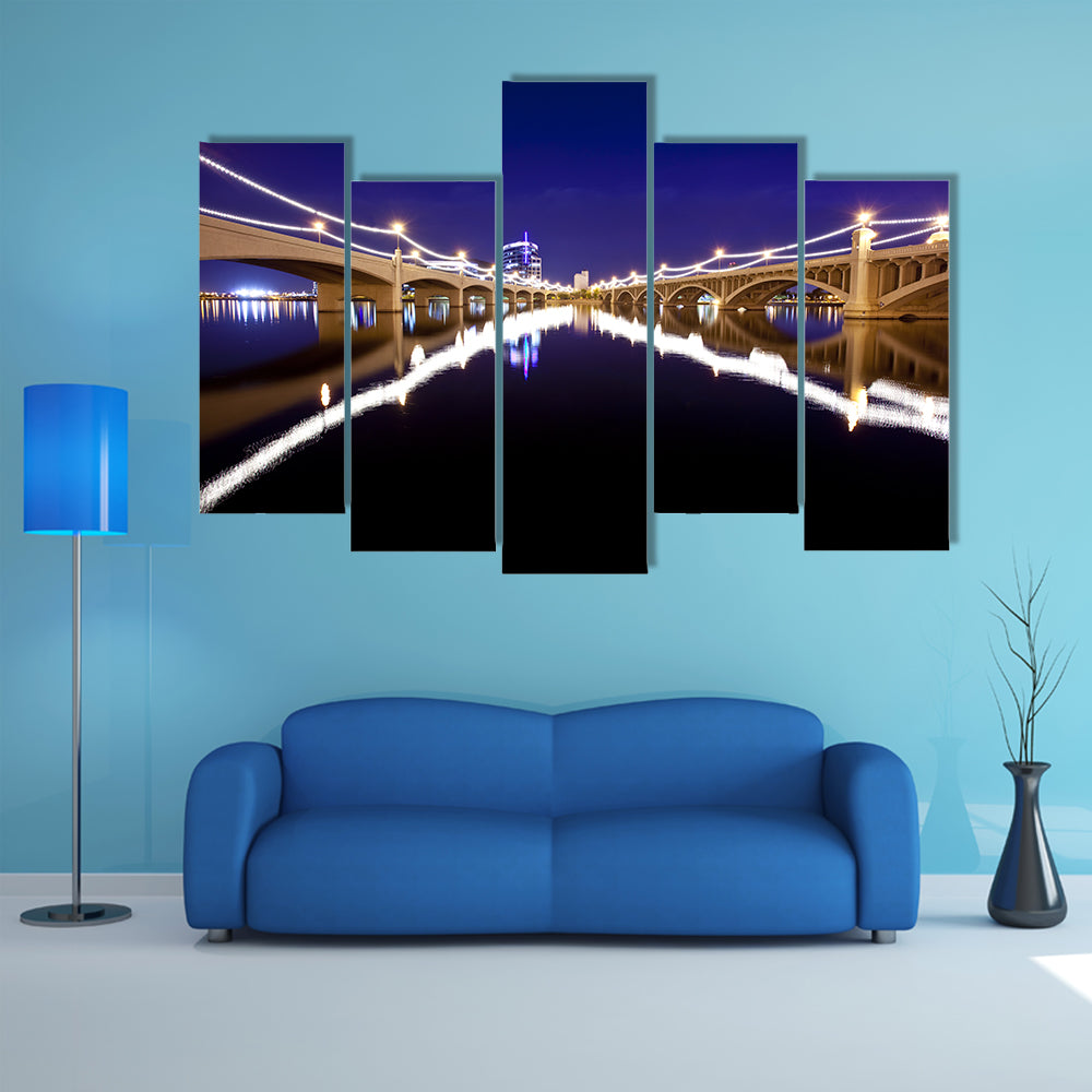 Mill Avenue Bridges In Tempe Arizona Canvas Wall Art