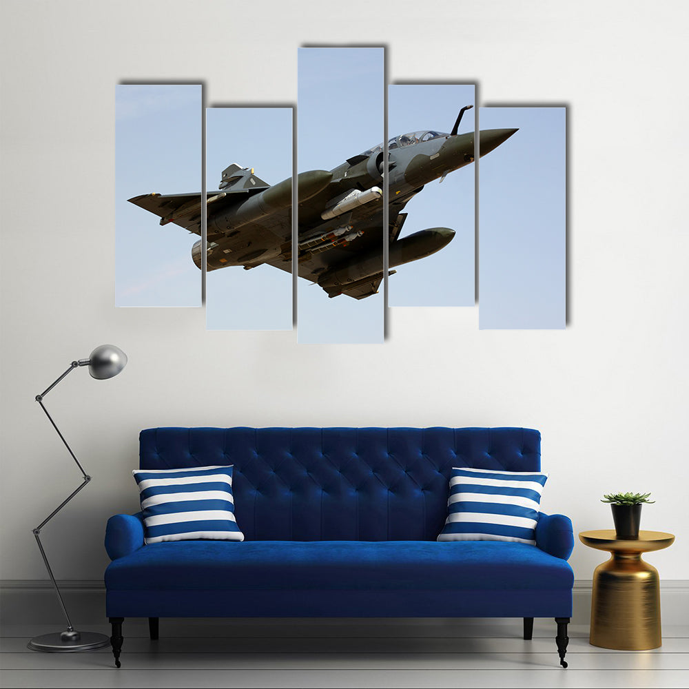 Mirage Delta Wing Fighter Jet Canvas Wall Art