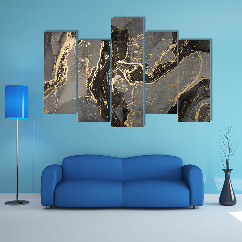 Luxury Fluid Abstract Canvas Wall Art