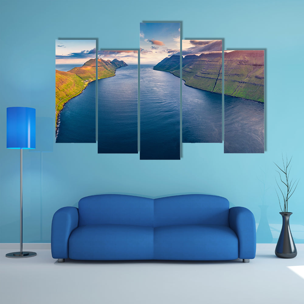 Kalsoy Island In Denmark Canvas Wall Art