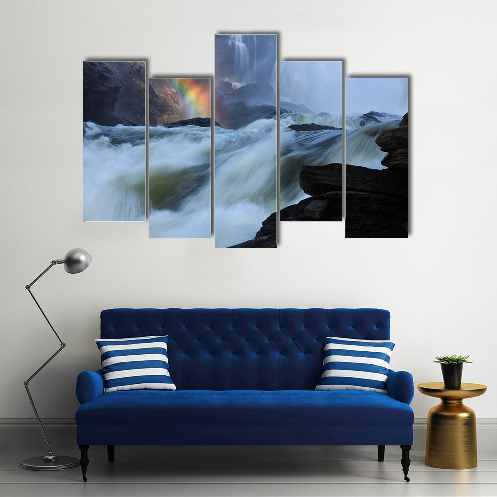 Rainbow River Canvas Wall Art
