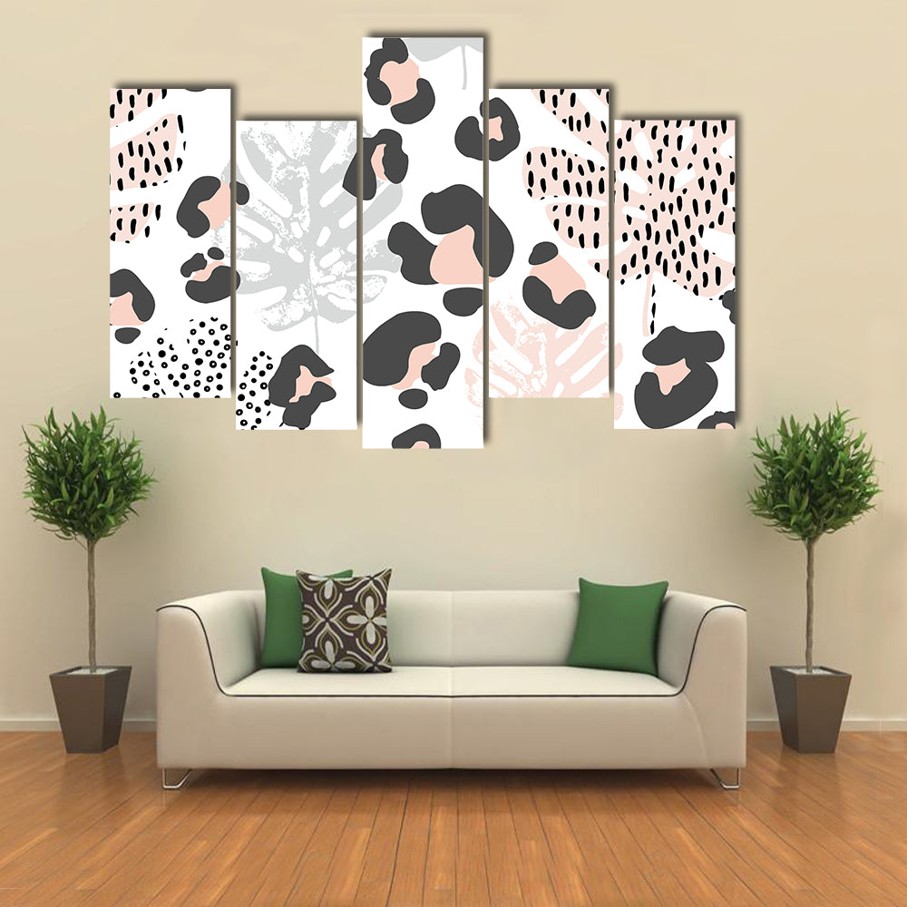 Grunge Doodles Minimal Canvas Wall Art