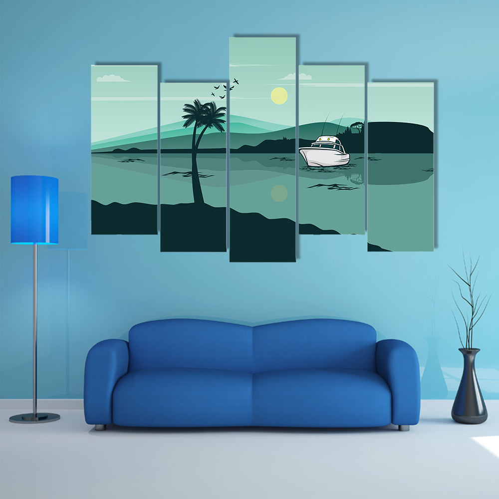 Lake Landscape Canvas Wall Art