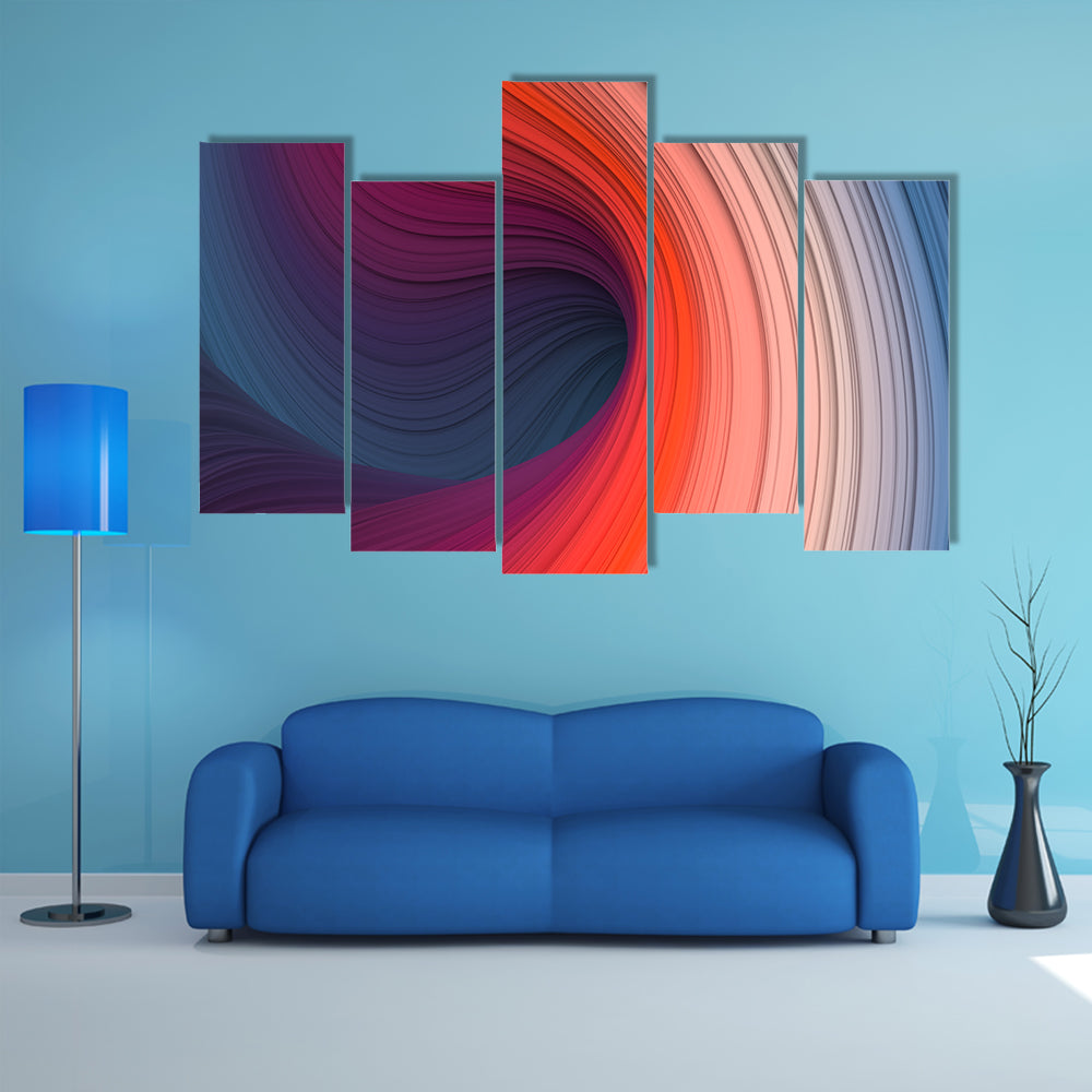 Minimalist Wave Design Canvas Wall Art