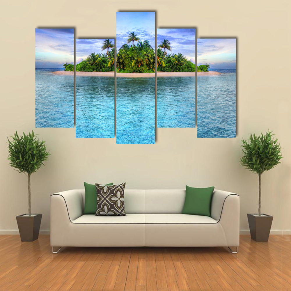 Maldives Tropical Island Canvas Wall Art