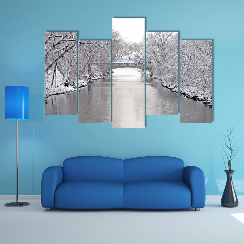 Yahara River In Madison Wisconsin Canvas Wall Art