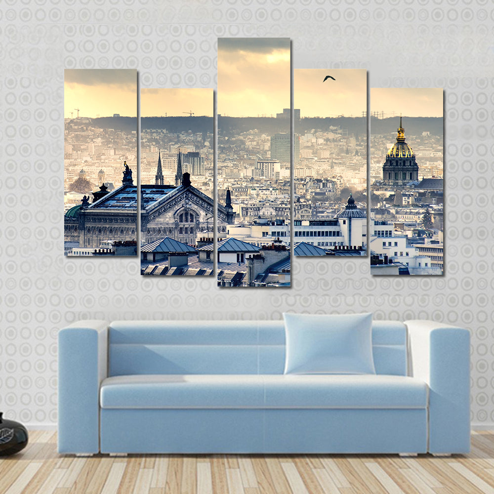 Paris Cityscape Canvas Wall Art
