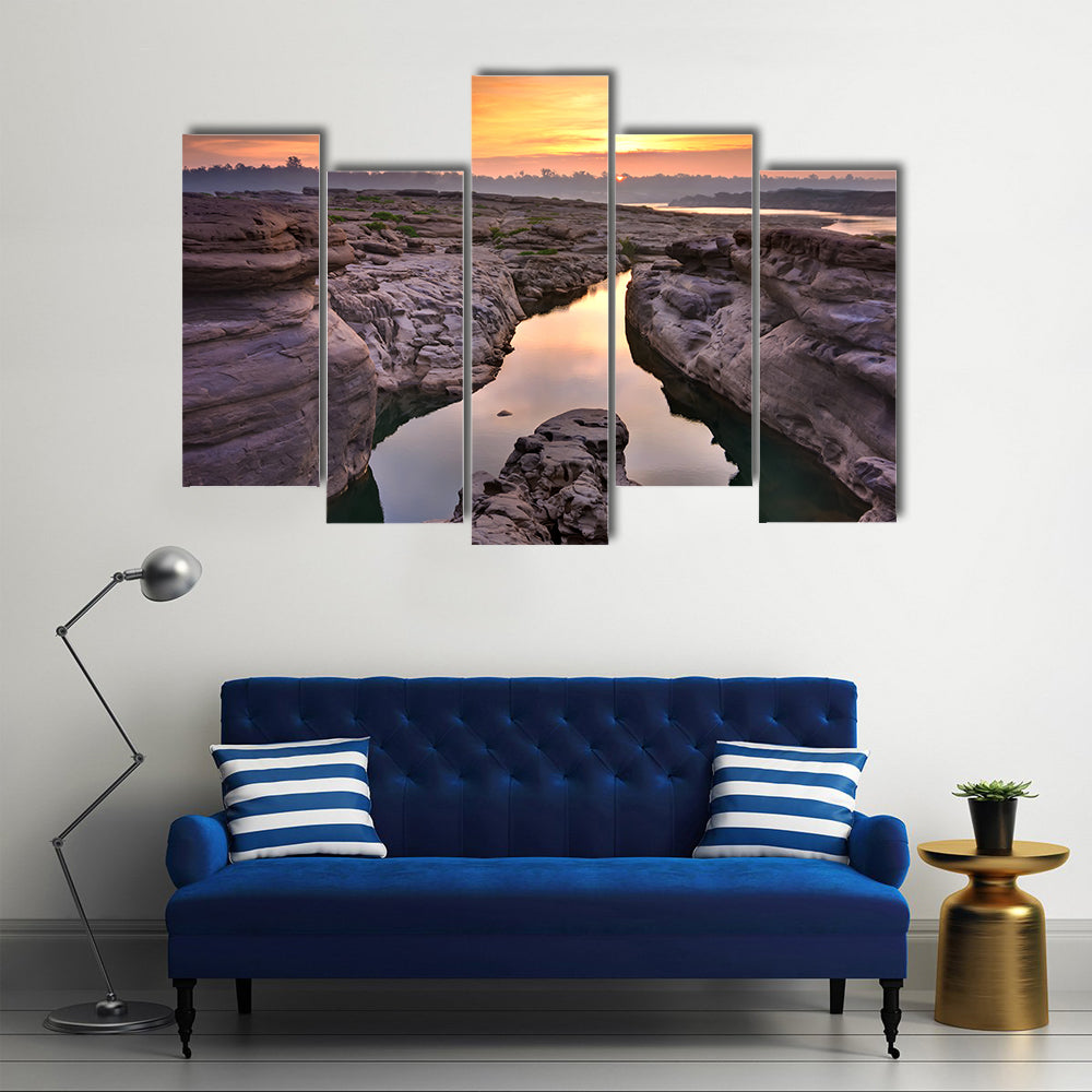 Sunrise At Thailand Grand Canyon Canvas Wall Art