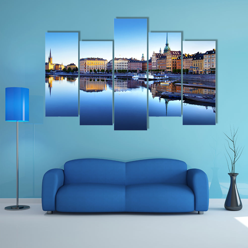 Old Town Of Stockholm In Sweden Canvas Wall Art