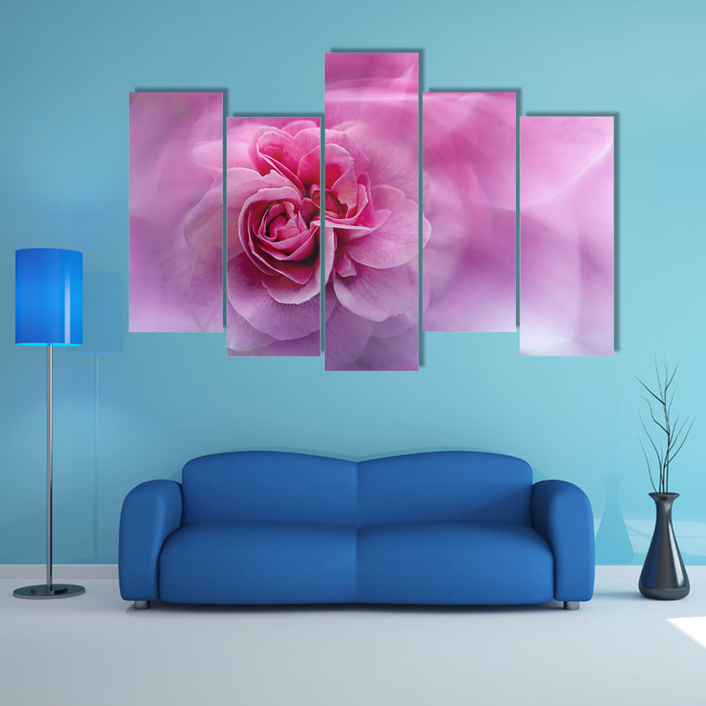 Scenic Rose Abstract Canvas Wall Art