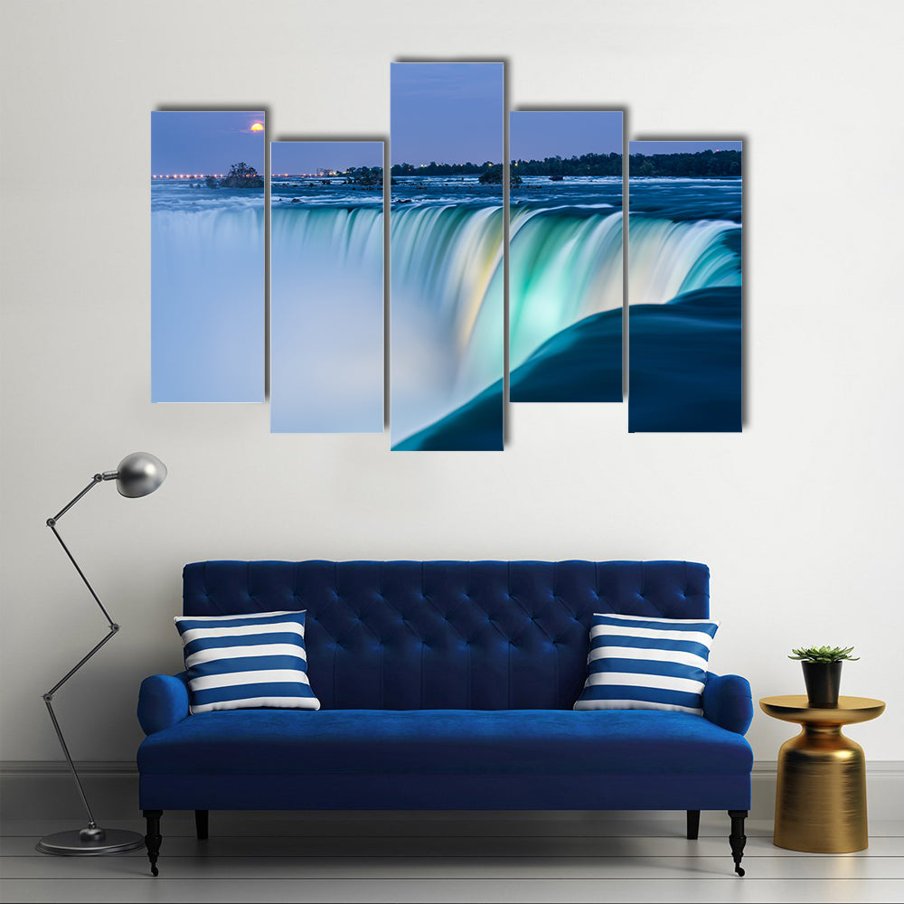 Dusk At Niagara Falls Canvas Wall Art