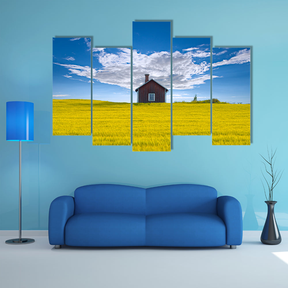 Traditional Swedish Summer House Canvas Wall Art