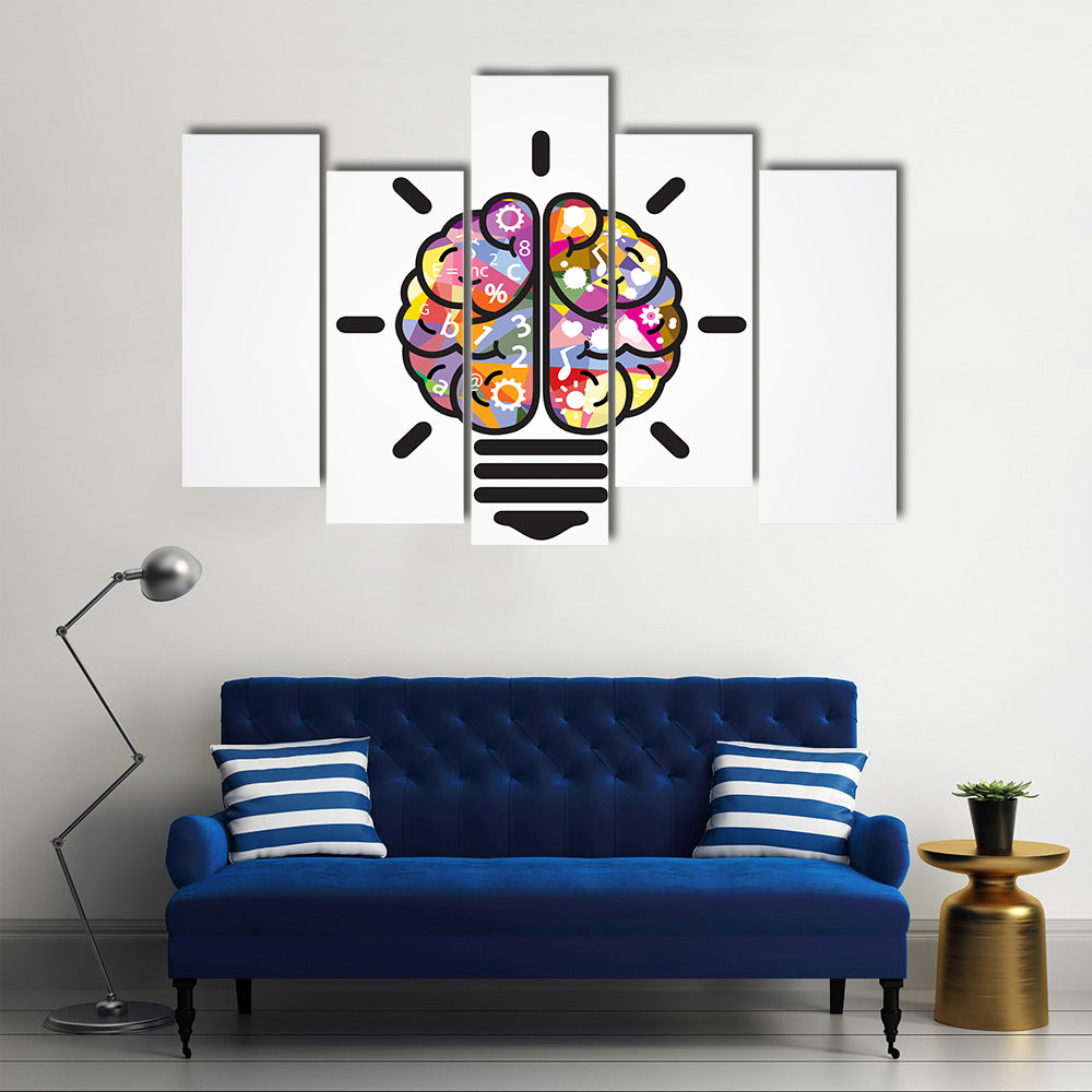 Creative Brain Concept Canvas Wall Art