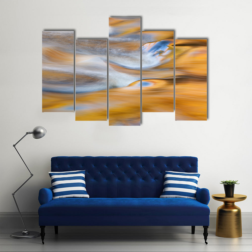 Bond Falls Rapids In USA Canvas Wall Art