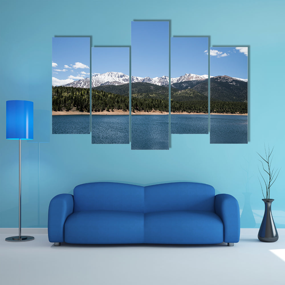 Pikes Peak Crystal Lake Canvas Wall Art